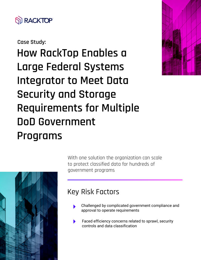 Fortune 100 Federal Systems Integrator case study — cover page