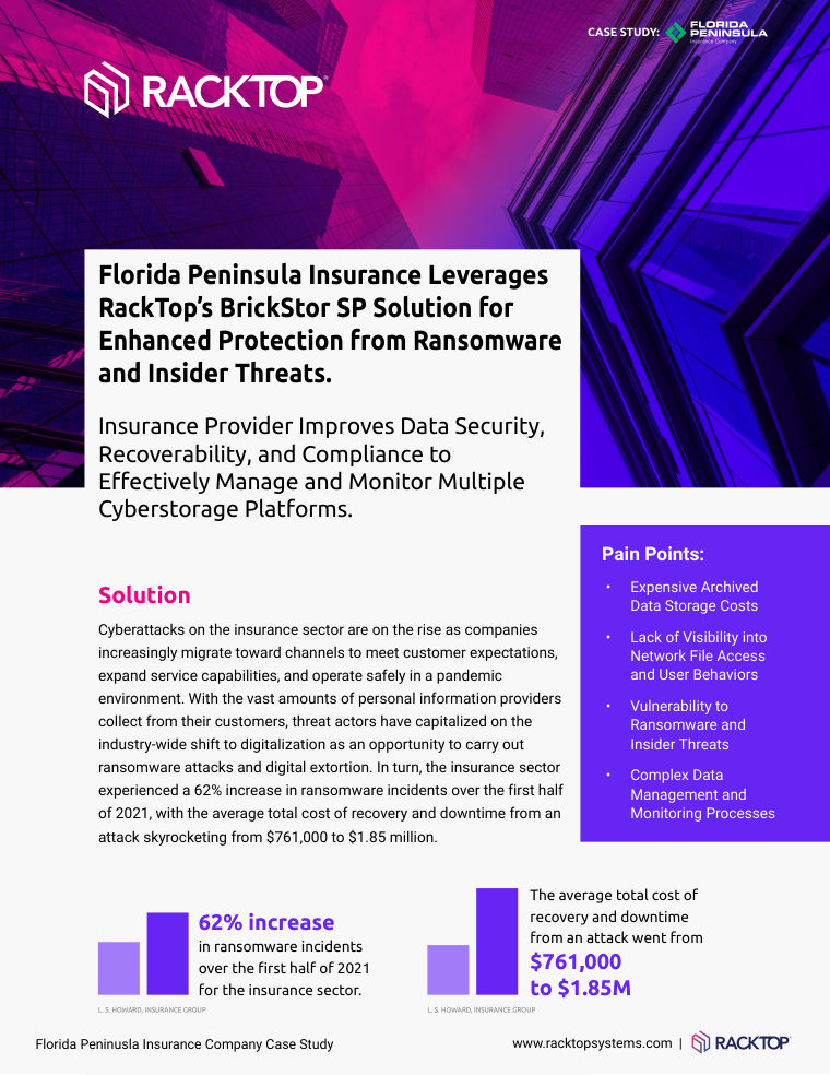 Florida Peninsula Insurance case study — cover page