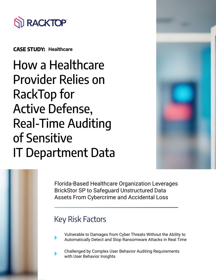 Florida-Based Healthcare Organization case study — cover page